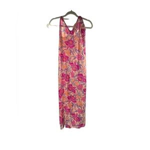 NWT Old Navy Floral Pink and Orange Maxi coverup
